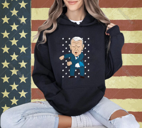 Womens Dabbing Biden V-Neck T-Shirt