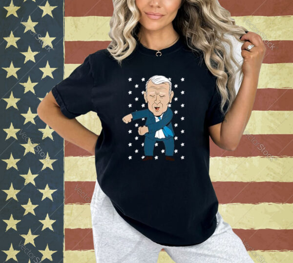 Womens Dabbing Biden V-Neck T-Shirt