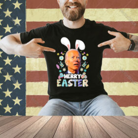 Womens Funny Joe Biden Merry Valentine Confused Easter Day V-Neck T-Shirt