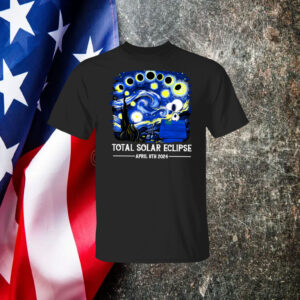 Sale Snoopy and Woodstock Total Solar Eclipse 2024 Shirt