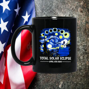 Sale Snoopy and Woodstock Total Solar Eclipse 2024 Mug