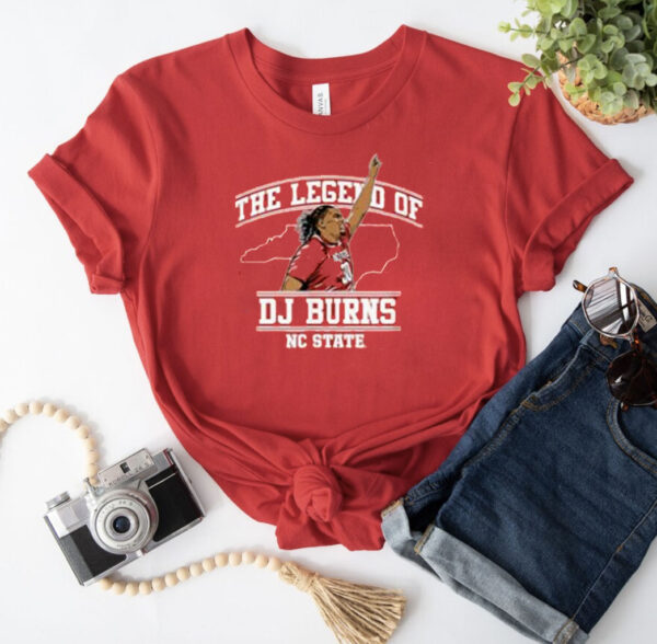 NC State Basketball: The Legend Of DJ Burns - NIL Licensed T Shirt