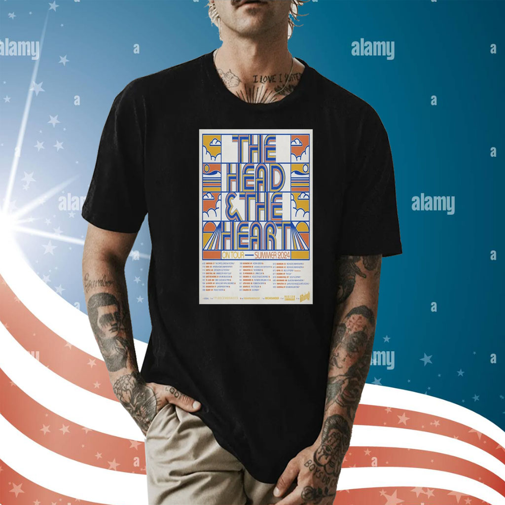 Poster The Head & The Heart Show Summer 2024 t-shirt