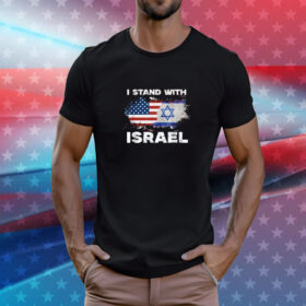 I Stand With Israel | Israeli Flag Jewish Star T-Shirt