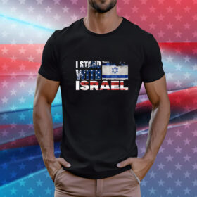 I Stand With Israel | Israeli Flag Jewish Star T-Shirt