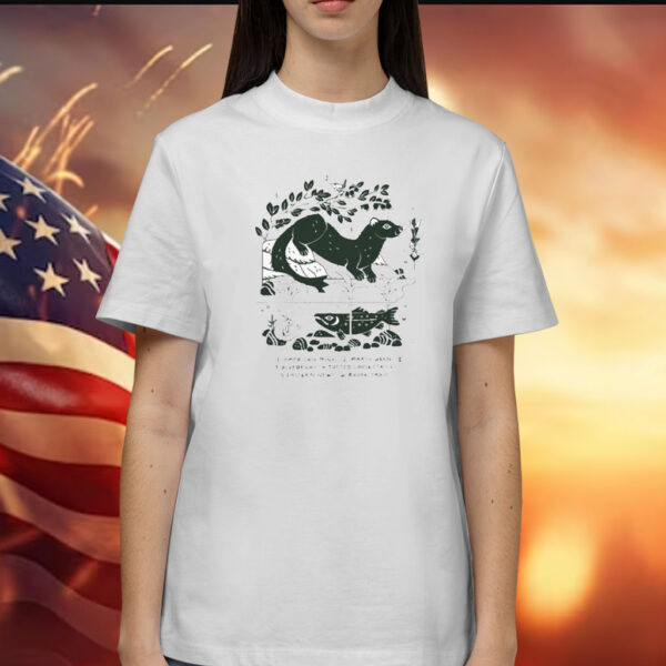 American Mink Marsh Wren Blueberry Tufted Loosestrife Eastern Newt Brook Trout t-shirt