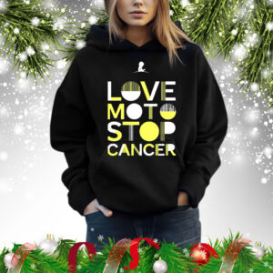 St. Jude Love Moto Stop Cancer t-shirt