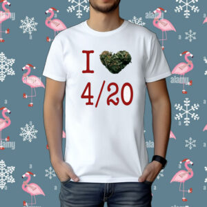 Rihanna Wearing I Love 420 Day t-shirt