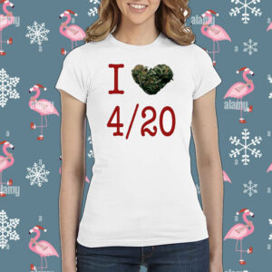 Rihanna Wearing I Love 420 Day t-shirt