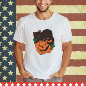 Black Cat On Pumpkin Sweat shirt