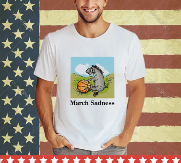 Donkey march sadness basketball shirt