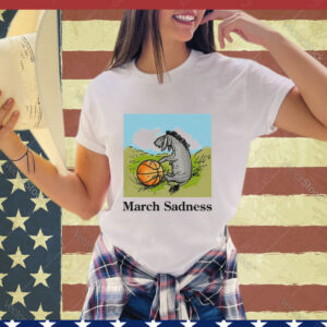 Donkey march sadness basketball shirt