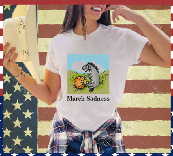 Donkey march sadness basketball shirt