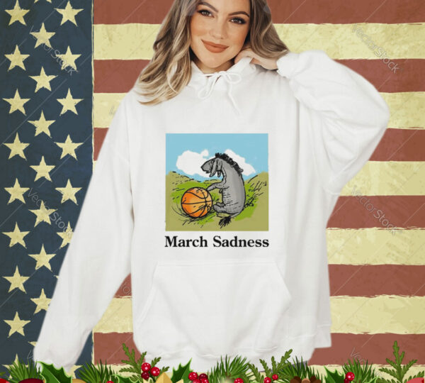 Donkey march sadness basketball shirt