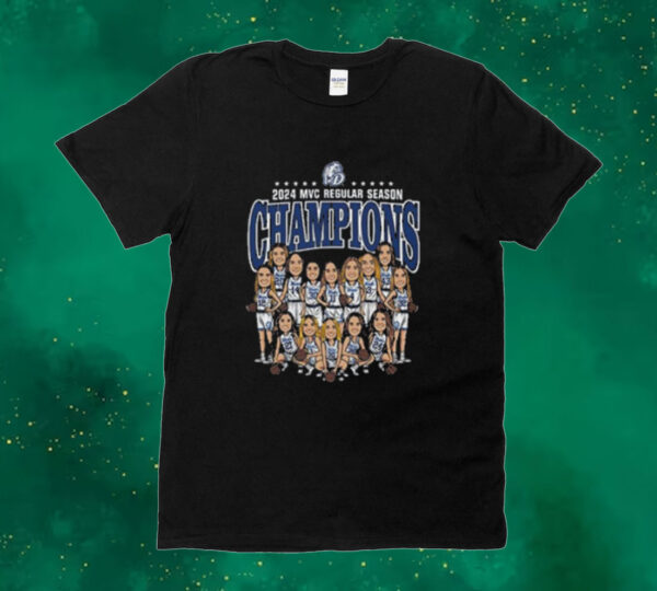 Drake Bulldogs 2024 MVC Regular Season Champions Tee Shirt