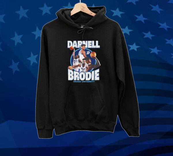Drake Bulldogs 2024 NCAA Men’s Basketball Darnell Brodie 2023 – 2024 Post Season Tee Shirt