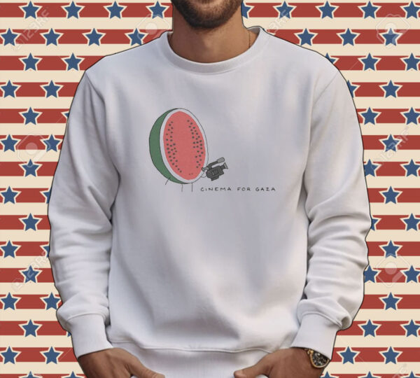 Official Cinema For Gaza Cameraman Watermelon Tee shirt