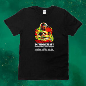 Official Days Of Thunder 34th Anniversary 1990-2024 Thank You For The Memories Tee Shirt