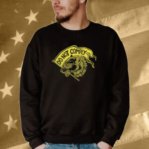 Official Do Not Comply Wolf And Flag Tee shirt