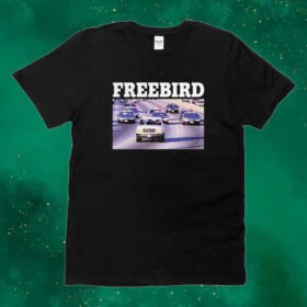 Official Freebird White Bronco Tee Shirt