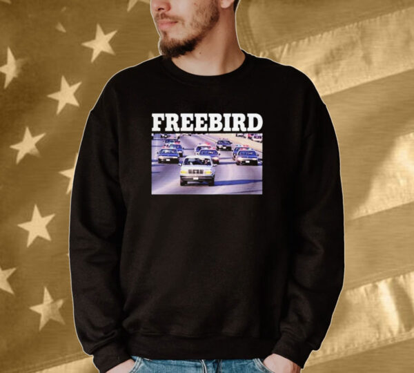 Official Freebird White Bronco Tee Shirt