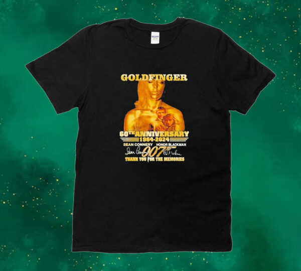 Official Goldfinger 60th Anniversary 1964-2024 Thank You For The Memories Shirt