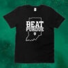 Official Jacob Mangum-Farrar Wearing Beat Purdue Tee Shirt