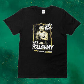 Official Men’s Fanatics Branded Black Max Holloway UFC 300 BMF Championship Tee Shirt