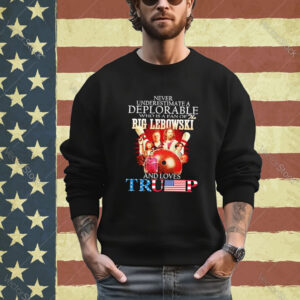 Official Never Underestimate A Deplorable Who Is A Fan Of The Big Lebowski And Love Trump shirt