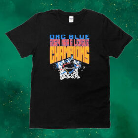 Official OKC Blue 2024 NBA G League Champions Logo Basketball Tee shirt
