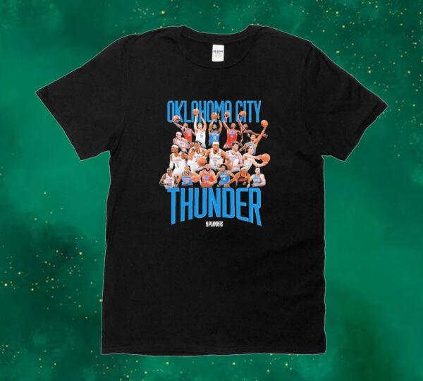 Official Okc Thunder 2024 Playoff Roster Tee shirt