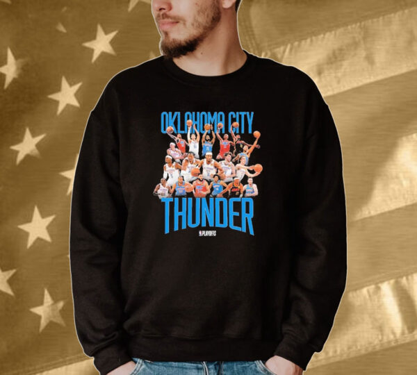 Official Okc Thunder 2024 Playoff Roster Tee shirt