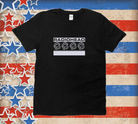 Official Radiohead Against Demons Multi Logo Tee Shirt