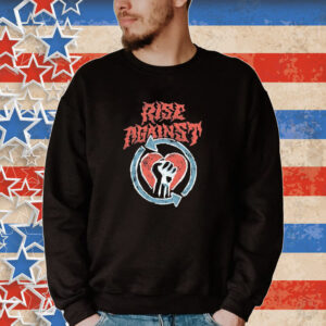 Official Rise Against Chalk Heartfist Tee Shirt