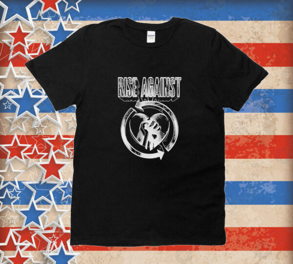 Official Rise Against Heartfist Logo Tee Shirt