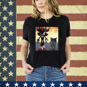 Official Shadow The Hedgehog And Cat Shirt