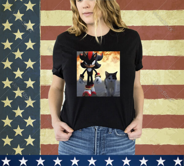 Official Shadow The Hedgehog And Cat Shirt