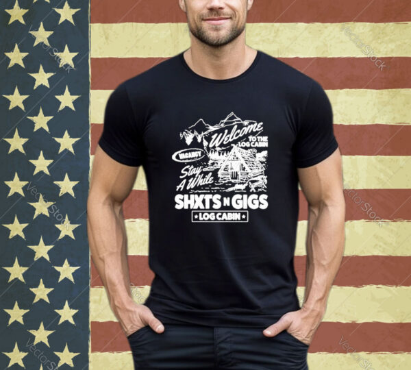 Official Shxtsngigs Podcast Log Cabin Shirt