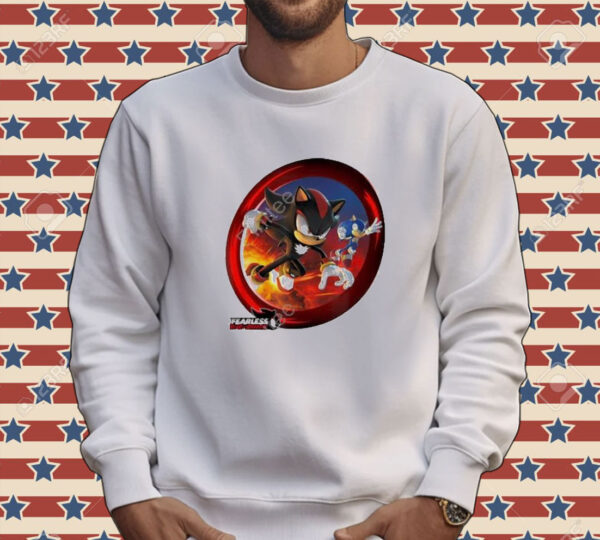 Official Sonic The Hedgehog Fearless Year Of Shadow Key Art Tee Shirt