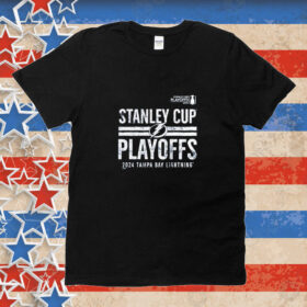 Official Tampa Bay Lightning 2024 Stanley Cup Playoffs Crossbar Tri-blend Tee Shirt