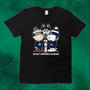 Official The Peanuts Snoopy And Charlie Brown Washington Huskies Basketball Big East Conference Champions 2024 Tee shirt