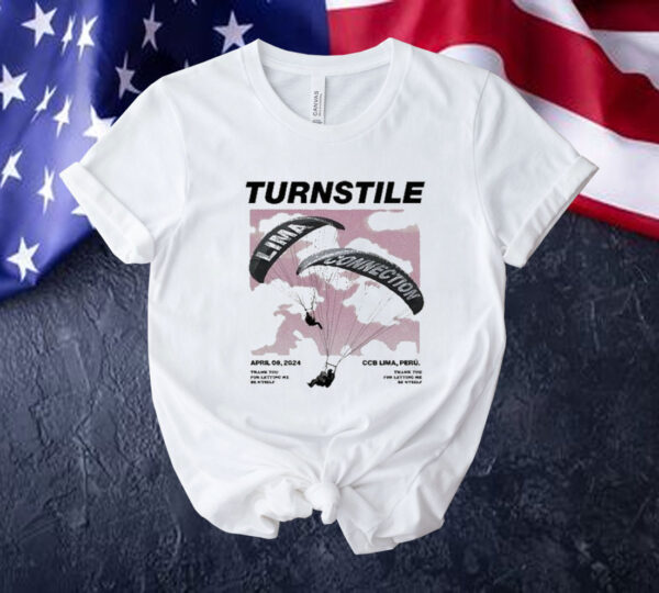 Official Turnstile April 9 2024 Ccb Lima Peru Tee Shirt