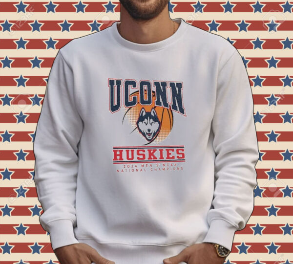 Official Uconn Huskies Gameday Couture Women’s 2024 Ncaa Men’s Basketball National Champions Oversized Tee Shirt