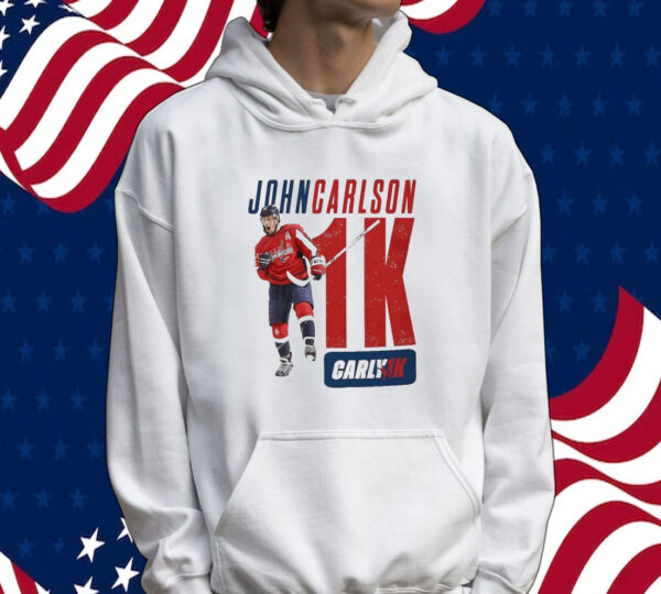 Official Washington Capitals John Carlson’s 1,000-game Carly1k Tee shirt