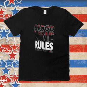 Official Wrestlemania 40 Bloodline Rules Tee Shirt