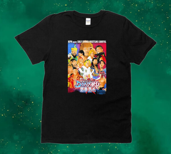 Official Wrestling Dontaku 2024 Illustration Tee shirt