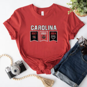 SOUTH CAROLINA WOMEN'S BASKETBALL: 2024 CHAMPIONSHIP BANNERS Tee shirt