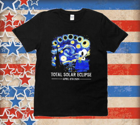 Snoopy and Woodstock total solar eclipse 2024 Tee Shirt