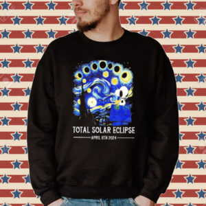 Snoopy and Woodstock total solar eclipse 2024 Tee Shirt