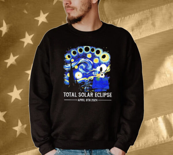 Snoopy and Woodstock total solar eclipse 2024 Tee Shirt